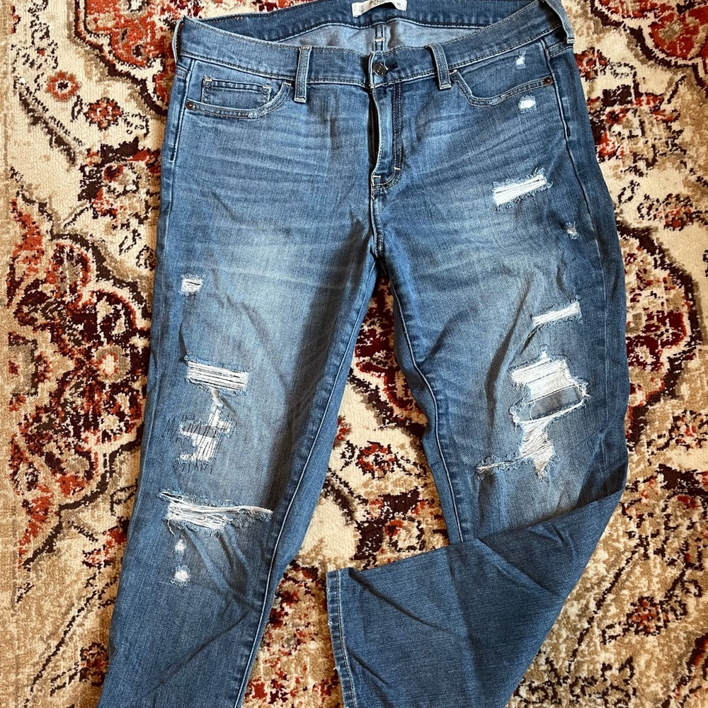 Abercrombie and Fitch Distressed Jeans